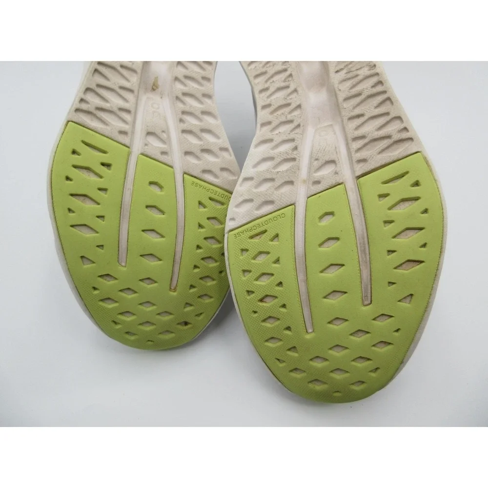 On Running Shoes Womens Size 9 White Green Cloudsurfer Sneakers Road Running